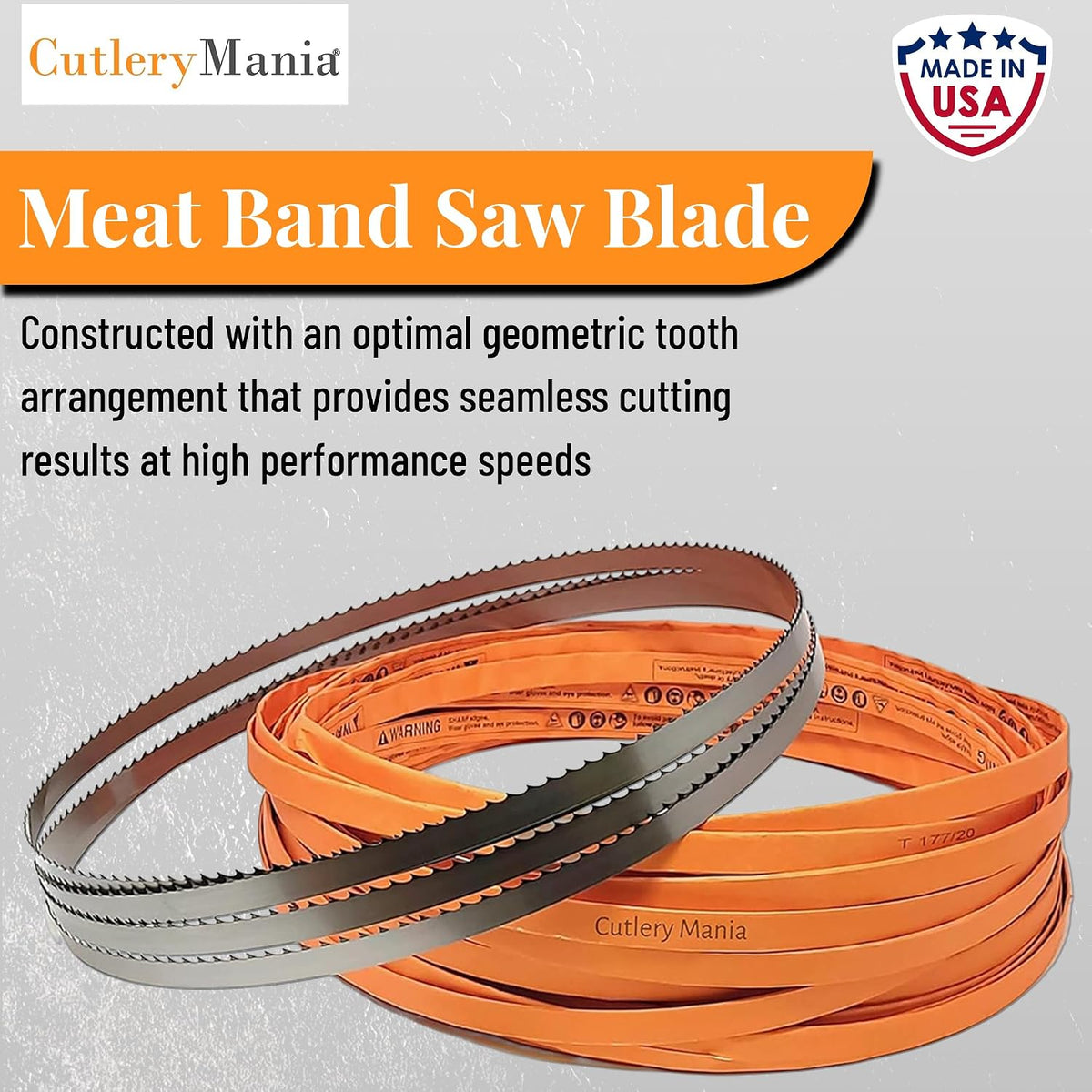 Cutlery Mania 4 Pack Band Saw Blade (Bone-in) 5/8x.022x3TPIx (65 inch)