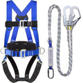Safety Harness Fall Protection Kit with Shock Absorbing Lanyard