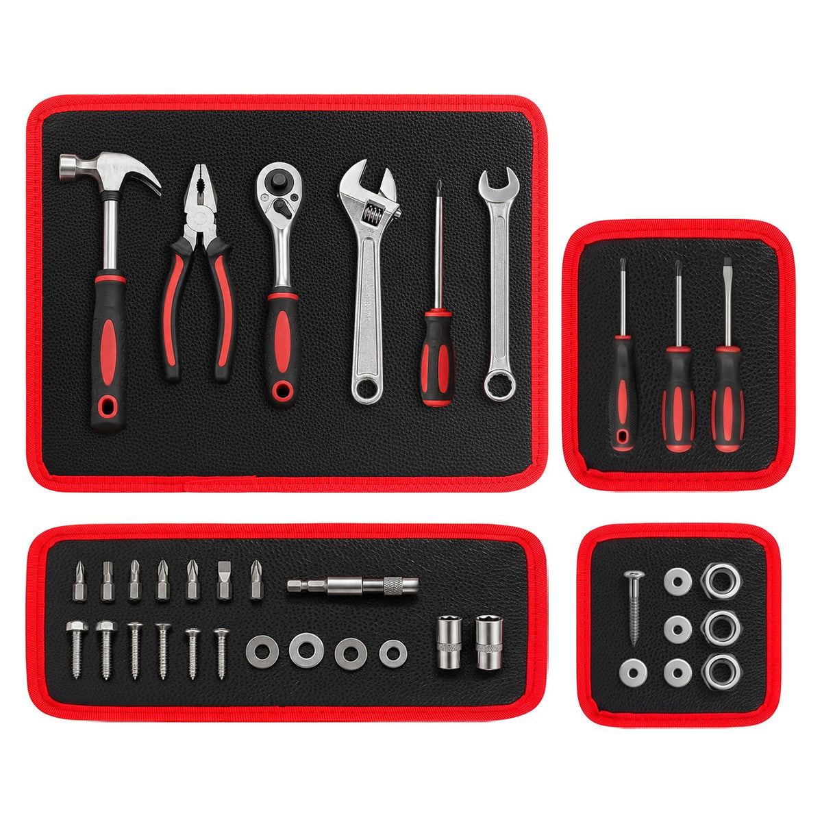 4PCs Magnetic Tool Mat, 40 LBS Flexible Magnetic Mat, Magnetic Tool Holder
