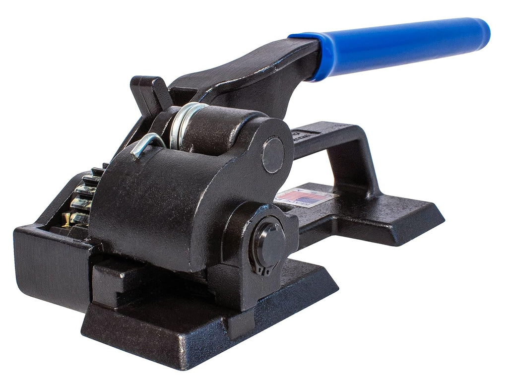 Heavy-Duty Compact Steel Strapping Tensioner - 3/8" to 3/4" Metal Banding - for Flat Loads - EP-1400 - Made in USA