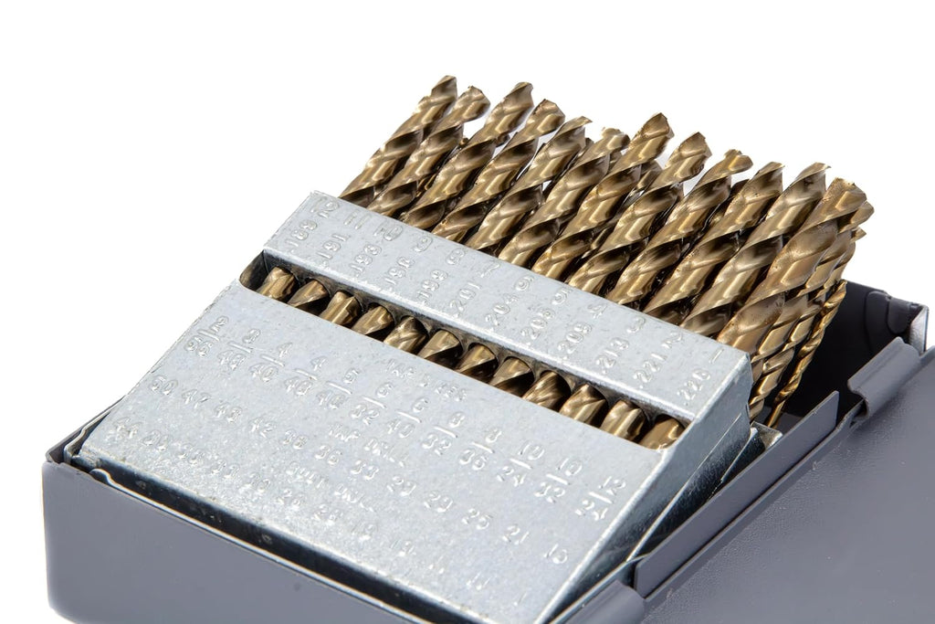 Drill America - DWD60J-CO-SET 60 Piece m35 Cobalt Drill Bit Set (Wire Sizes: #1 - #60), DWDCO Series