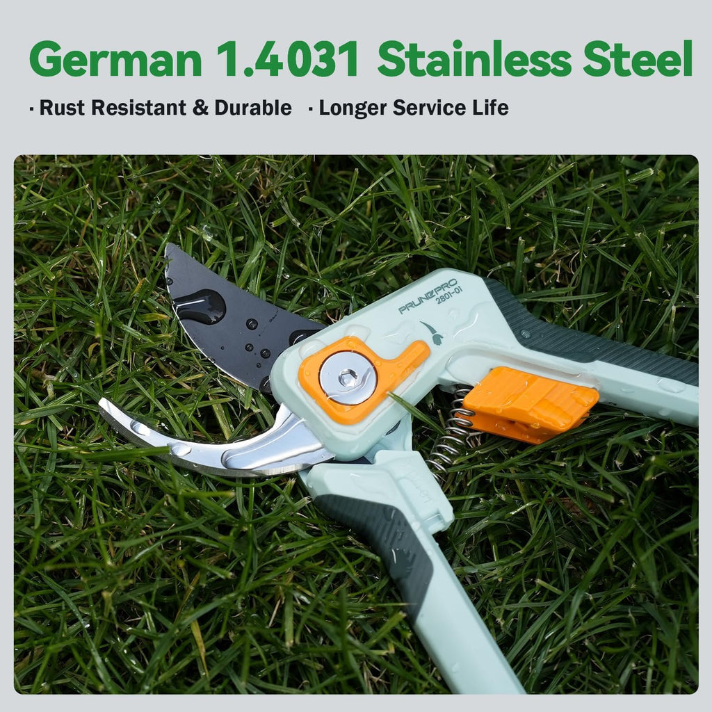 Pruning Shears for Gardening Professional Bypass Hand Pruner Up to 1 Inch Cut Capacity Sharp Stainless Steel Blade