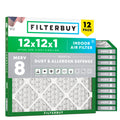12x12x1 Air Filter MERV 8 Dust & Allergy Defense (12-Pack)