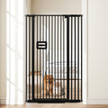 34.2-38.2" Wide Extra-Tall Full-Height Anti-Jump Cat & Pet Safety Gate with No-Drill Pressure Mount & Auto-Close Walk-Through Door
