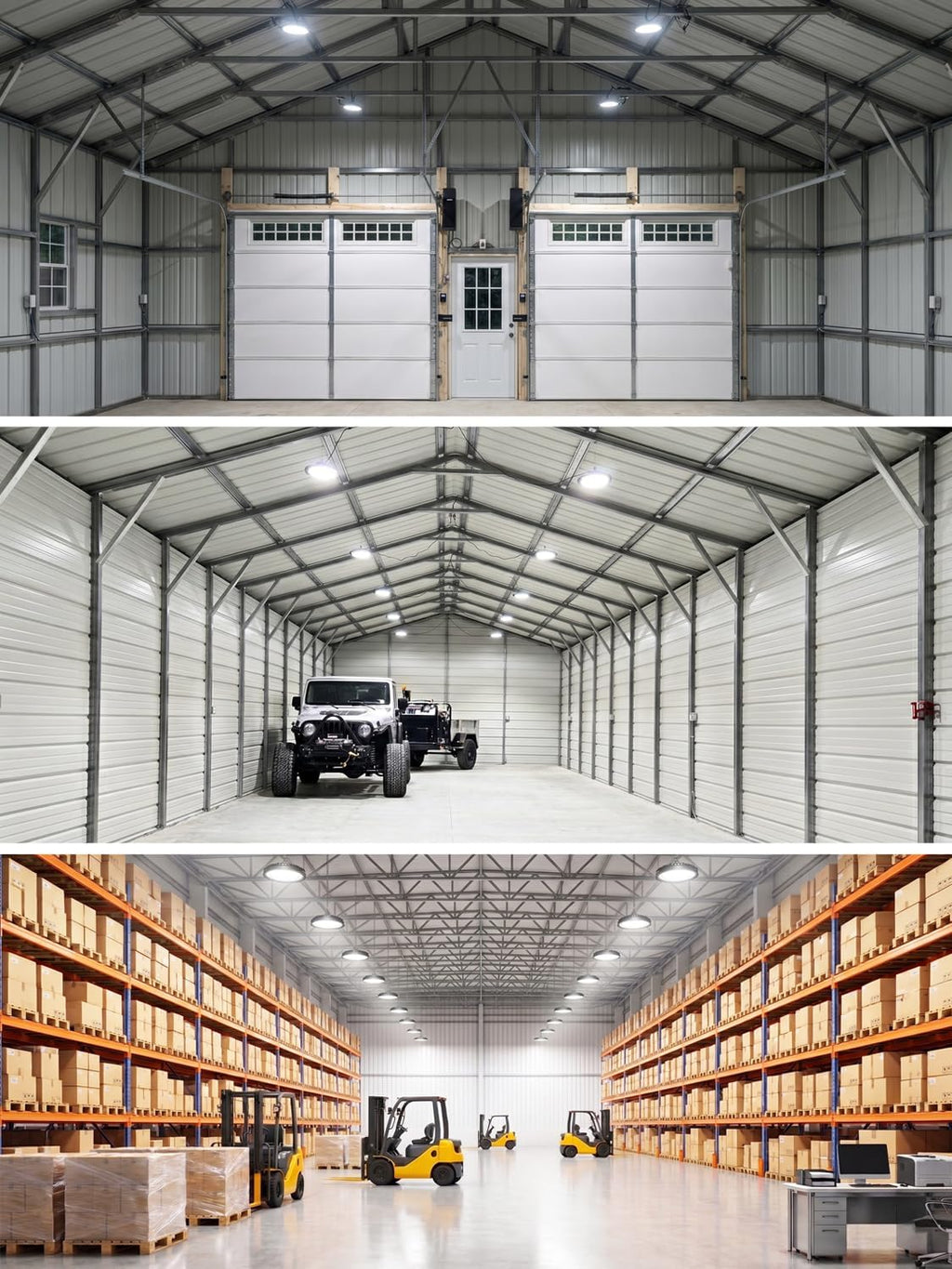 ELEKICO High Bay LED Shop Lights 200W 22500LM 5000K Ultra-Bright UFO Light