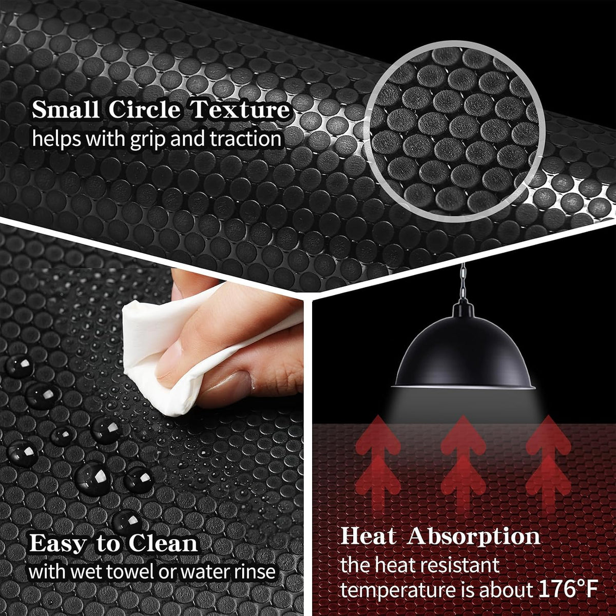 Bearded Dragon Tank Accessories, Reptile Mat, Reptile Terrarium Substrate Liner for Leopard Gecko, Lizard, Snake
