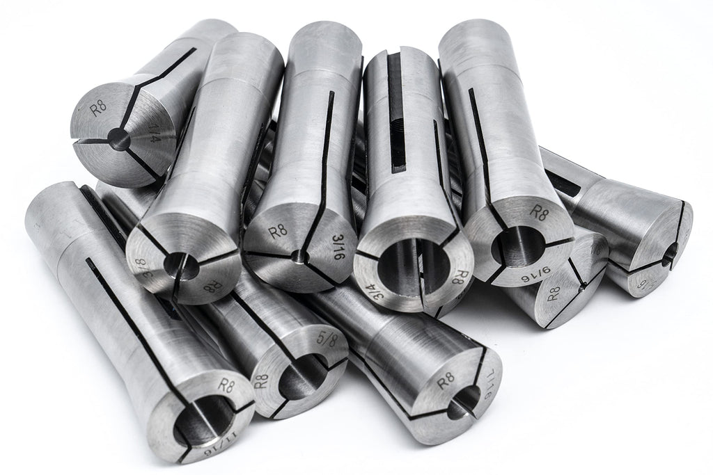 R8 Round Collet Set (11PC 1/8-3/4 x 1/16 Ths)