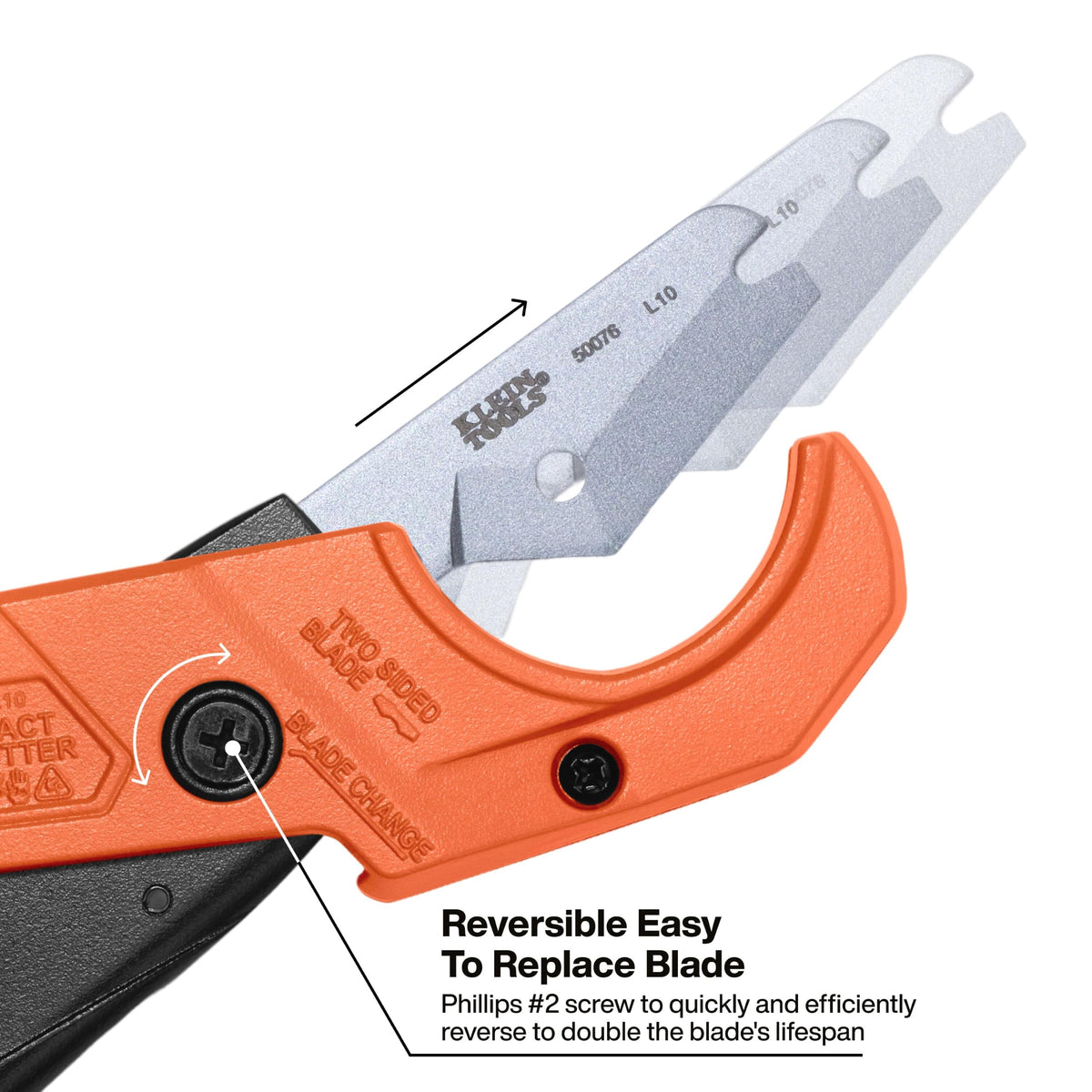 Klein Tools 50072 1-1/4-Inch Compact PEX and Tubing Cutter