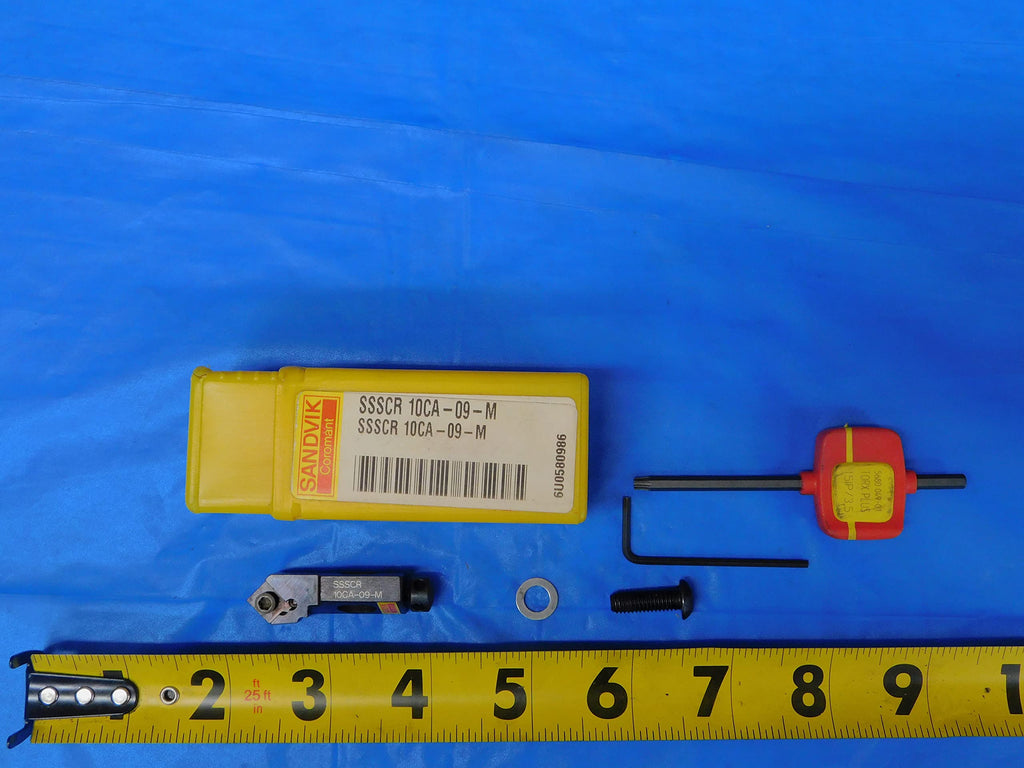 SANDVIK SSSCR 10CA-09-M INDEXABLE Turning Tool Cartridge W/Assembly KIT - M-MB9130RDT