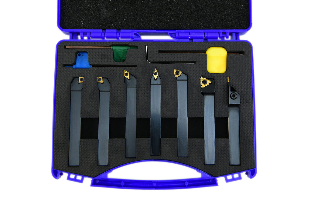 Shars 1/2" Indexable Carbide Turning Tool Set 404-2890 S]