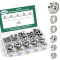 68 PCS Ball Bearings Kit, 6 Sizes Steel Small Roller Bearings