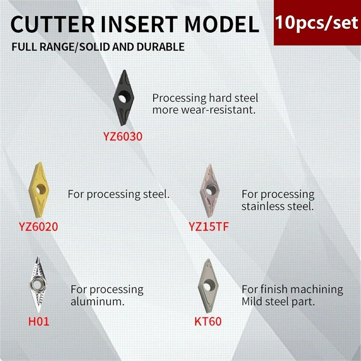 screw External Turning SVVCN 1616H11/1616H16/2525M16 External Turning Tool Holder VCGT Carbide Inserts(VCMT160404-TM YZ6030)