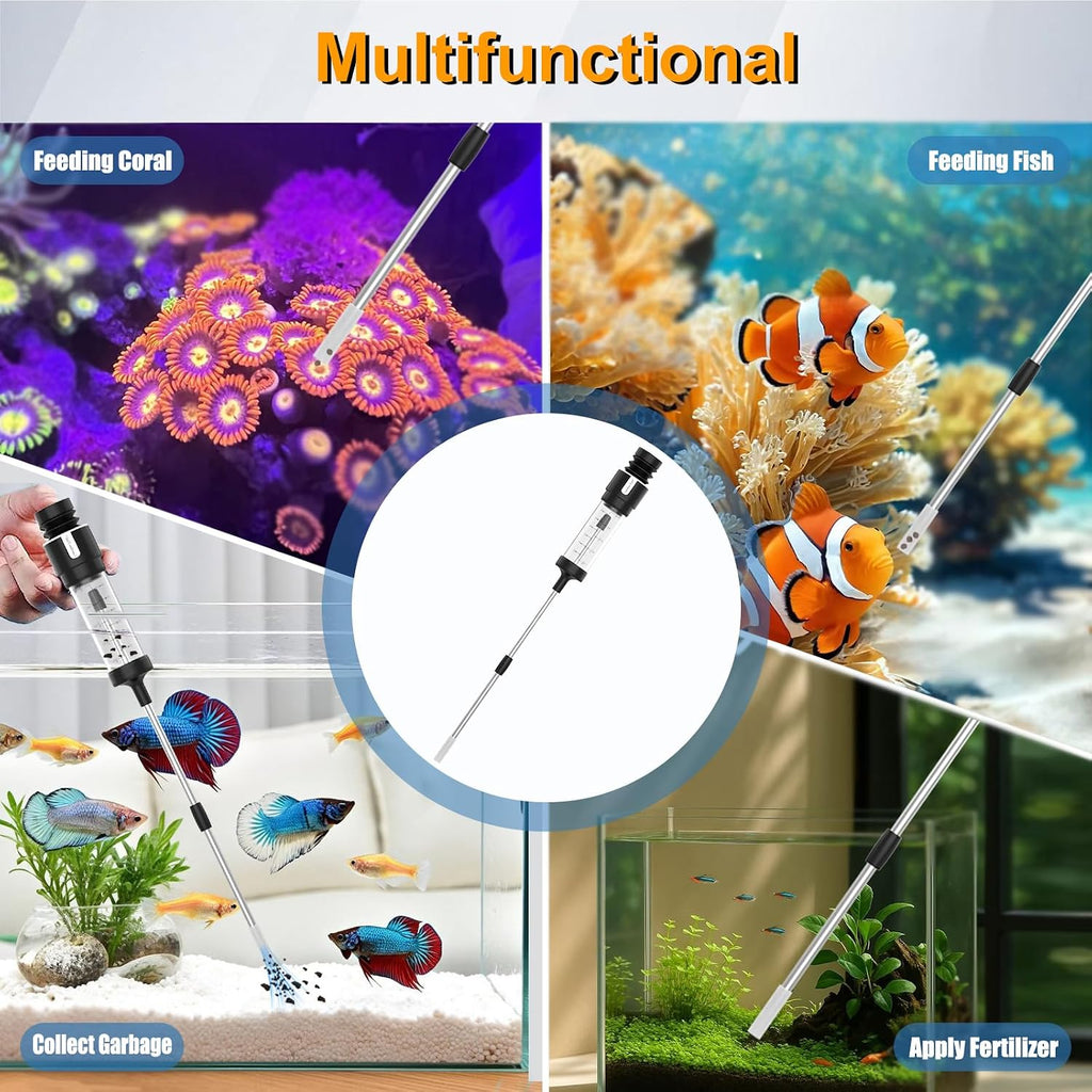 Aquarium Gravel Vacuum & Precision Suction Nozzle