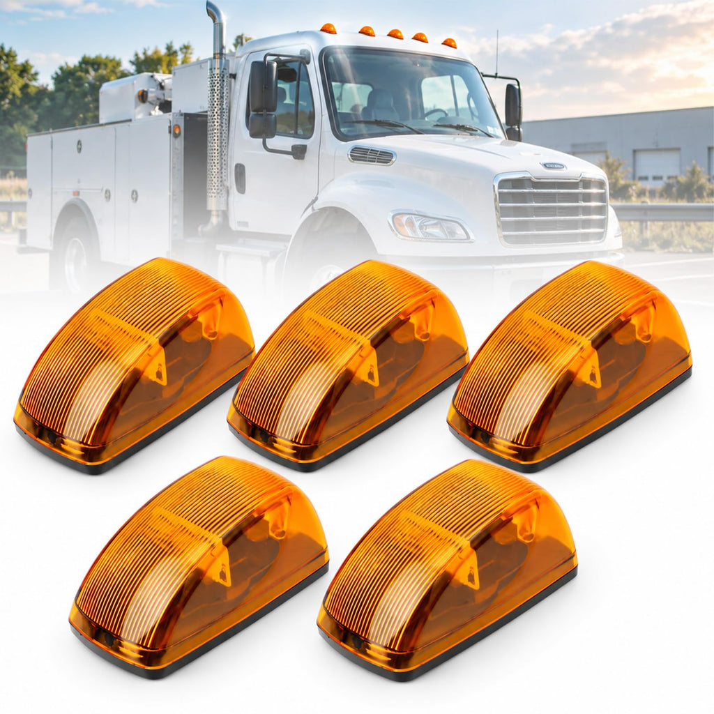 A06-40578-000 LED Cab Marker Lights, Amber 5-Pack, Fits Freightliner M2