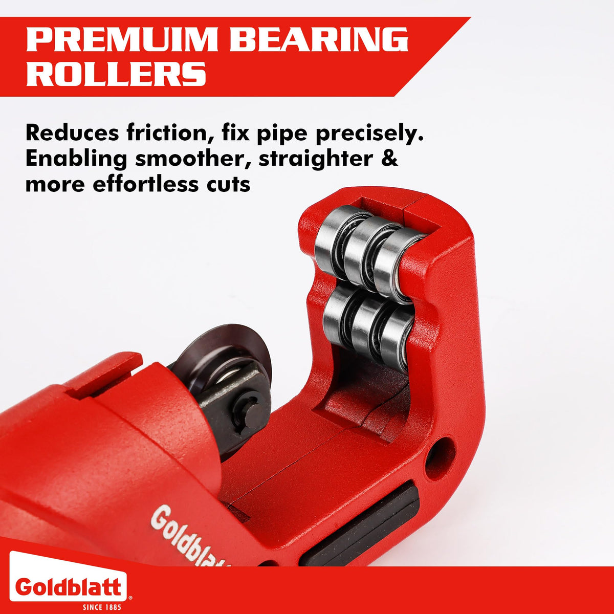 Goldblatt CSST Tubing Cutter, 1/8–1-1/4" Copper Pipe Cutter, Conduit Cutter