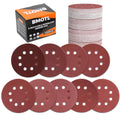 160Pcs 5-Inch 8-Hole Hook & Loop 40-600 Assorted Grit Sanding Discs