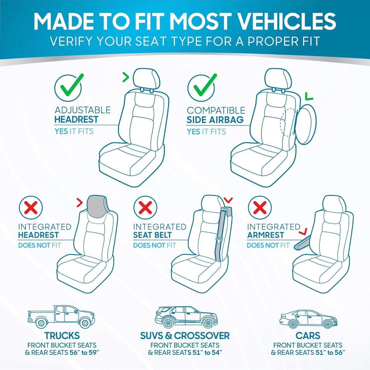PolyPro Car Seat Covers Full Set in Charcoal on Black – Front and Rear Split Bench for Cars, Easy to Install Cover