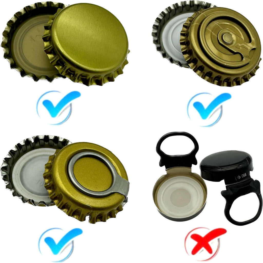 Manual Beer Bottle Capper Tool with 150 count Beer Bottle Caps,26mm Beer Corking Machine for Home Brewing（Crown Cap