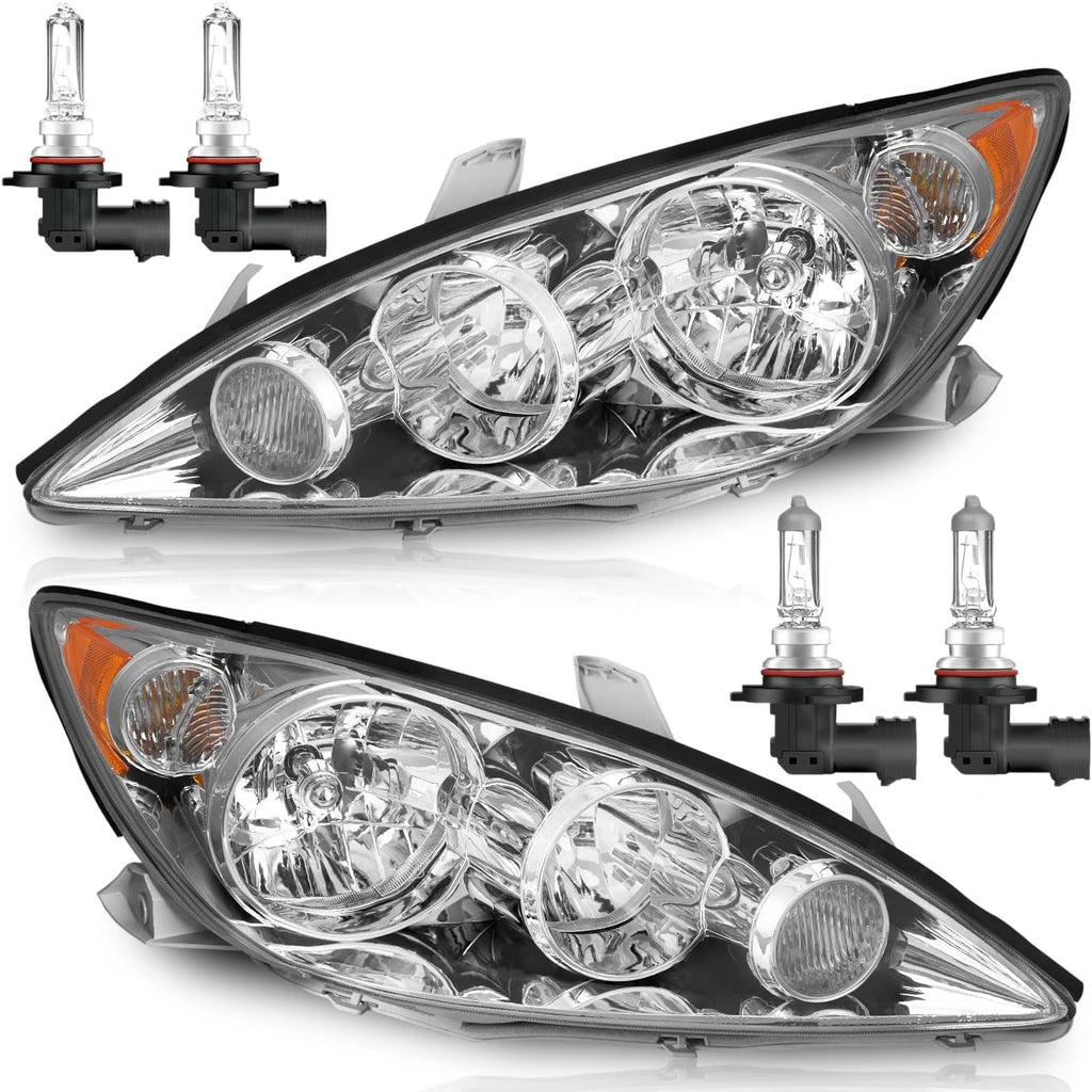 Headlights w/Bulbs for 2005 2006 Toyota Camry LE XLE