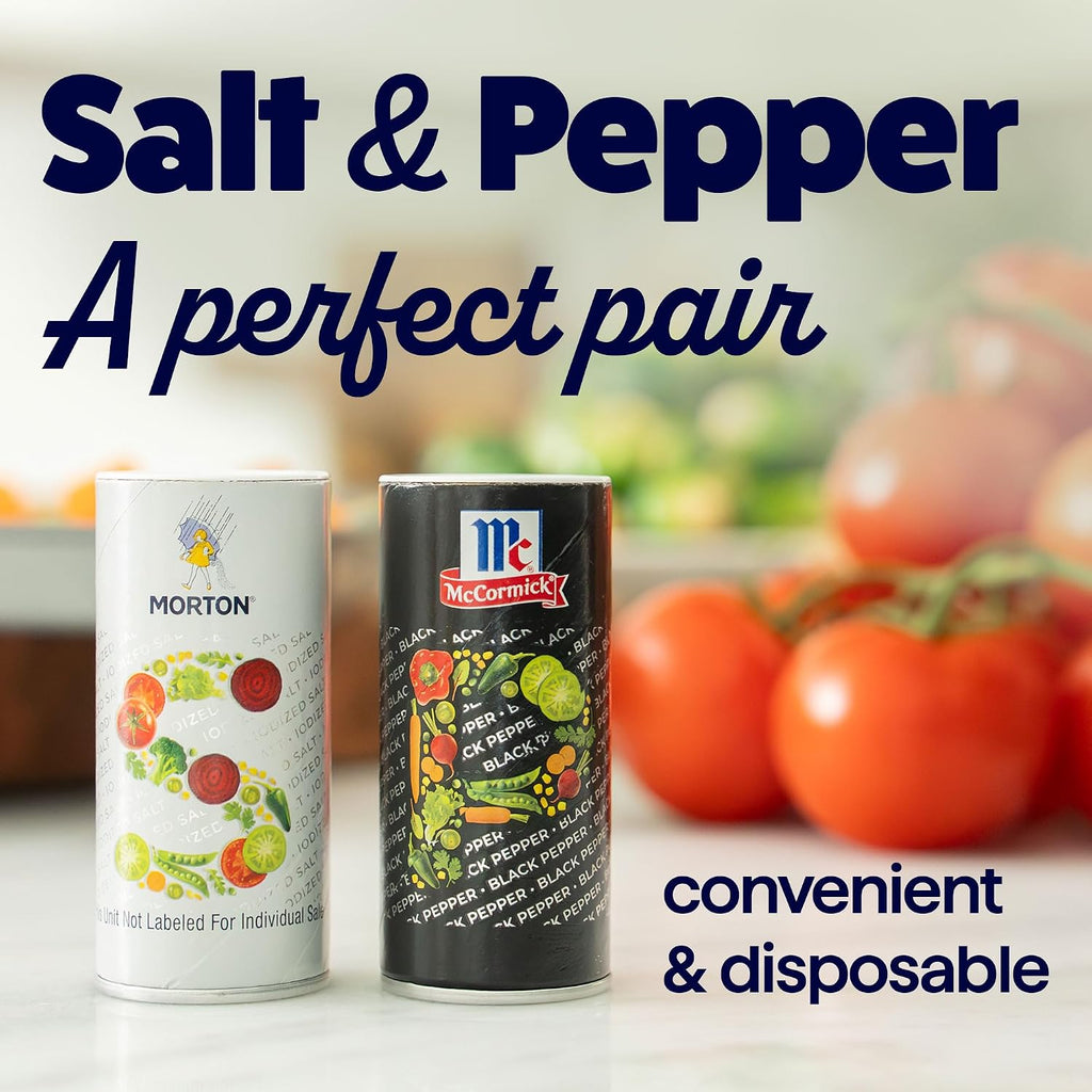 McCormick Iodized Salt and Pepper Shaker Set, 5.25 Ounce, 12 Pack