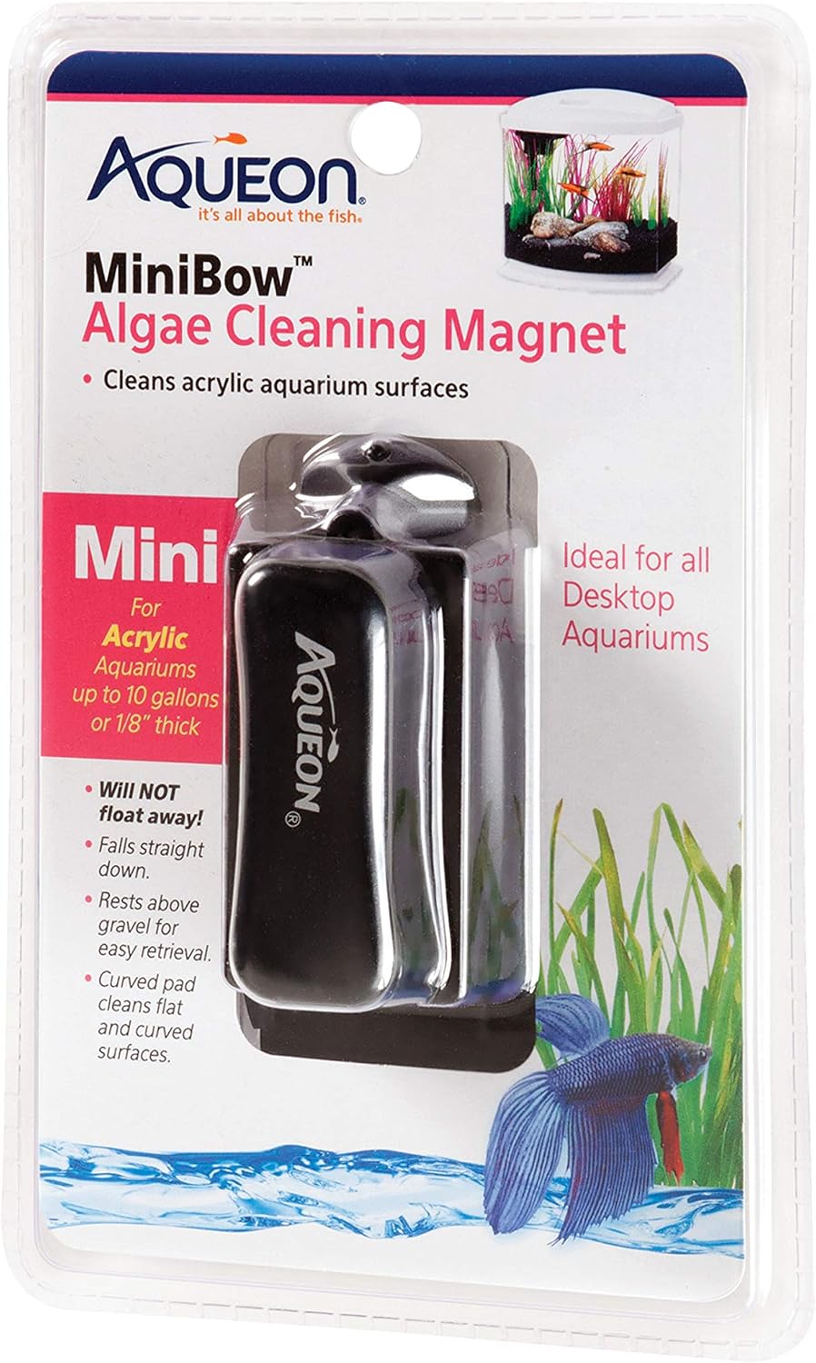 Aquarium Algae Scraper, Fish Tank Cleaning Magnet, Mini