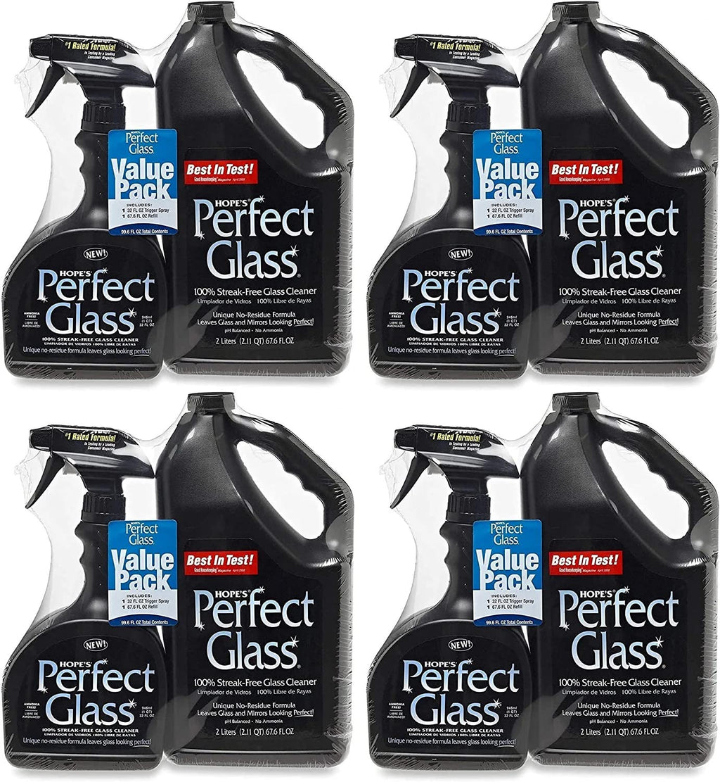 Perfect Glass Cleaner, Streak-Free, Ammonia-Free Window, Mirror, Screen, and Shower Door Cleaner, Indoor and Outdoor