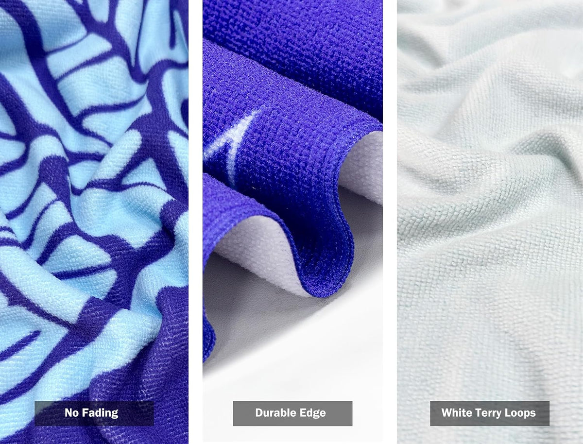 Sand Free Beach Towel - Large Oversized Beach Towel Sandproof 70x35 Big Microfiber Quick Dry Pool Towel, Thin