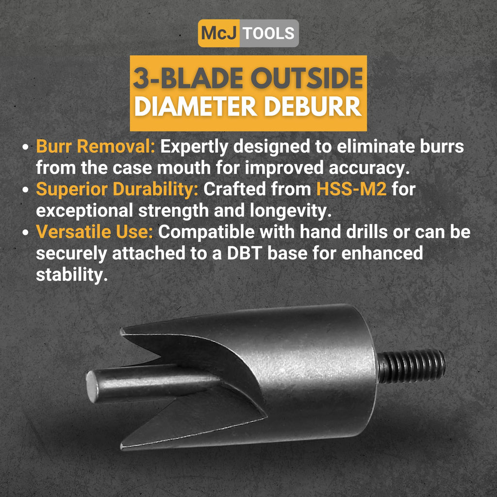 McJ Tools Reloading Deburr Outside 0.17-0.45Cal