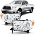 Headlight Assembly Pair for 2007-2013 Toyota Tundra with Level Adjuster