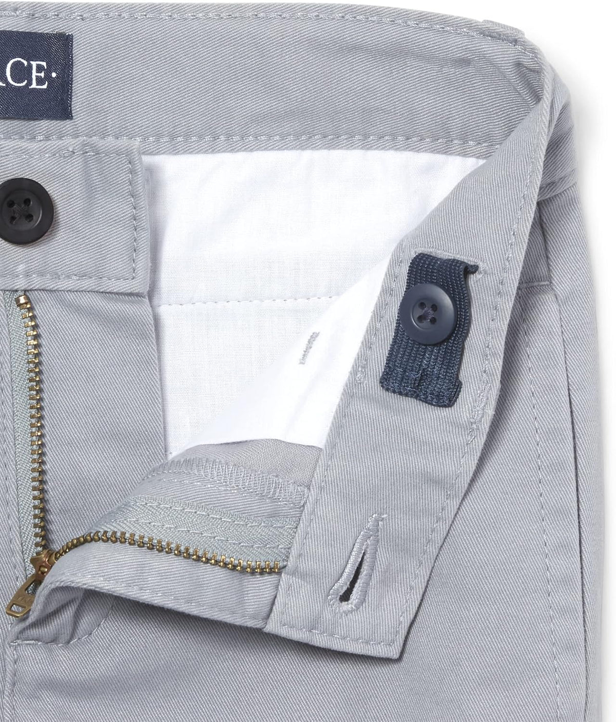 Boys Stretch Chino Pants, Fin Gray Single, 18(Slim)