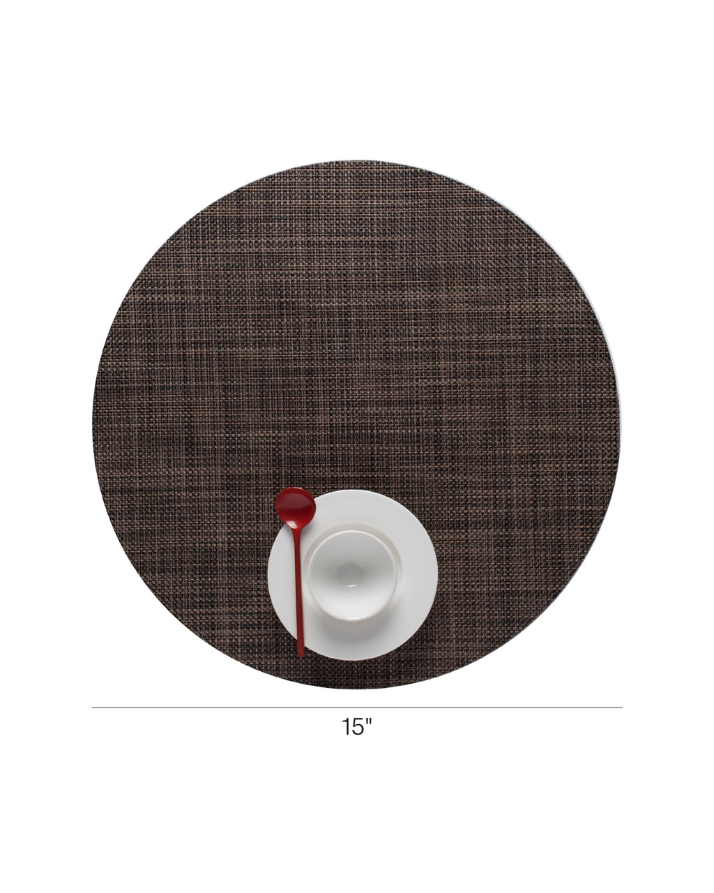 Mini Basketweave Placemats, Round Woven Placemats Set of 4