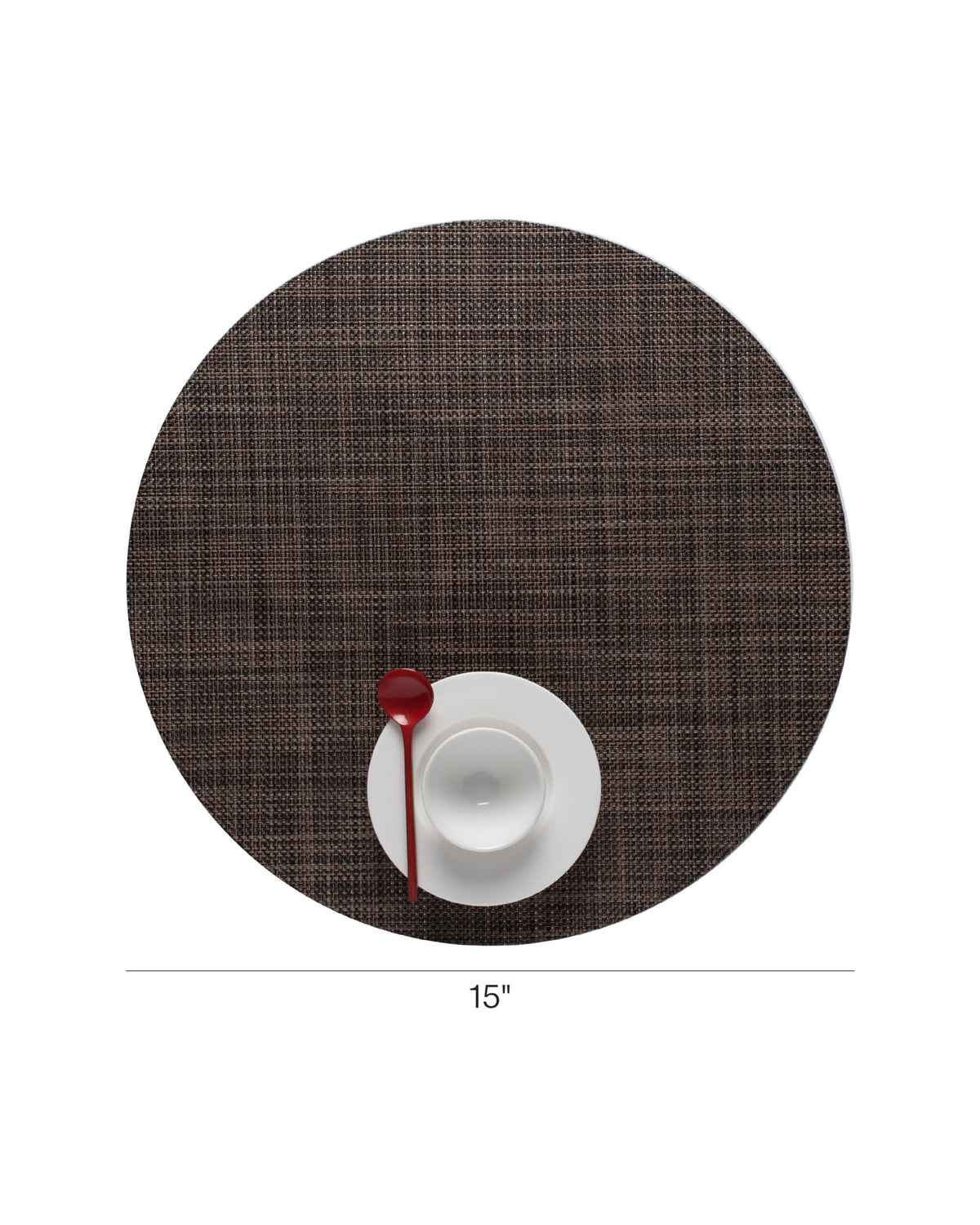 Mini Basketweave Placemats, Round Woven Placemats Set of 4