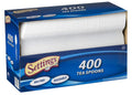 Plastic Teaspoons Heavy Duty Disposable White Cutlery, 400 Count
