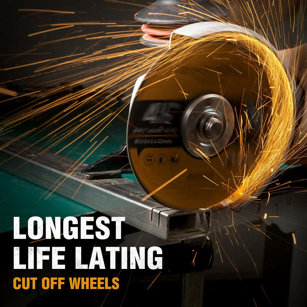 Shawya 120 PCS 4 1/2 inch Cut-Off Wheels for Metal & Stainless Steel and PVC Tube 4.5" x.040 x7/8" Cutting Wheel for Angle Grinder Aggressive Cutting disc for General Purpose Metal Cutting