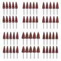 SUNJOYCO 60 PCS Abrasive Flap Wheel Sander, 1/8" Round Shank Cone Shape Abrasive Sandpaper Grinding Head Rotary Tool for Polishing, Die Grinder Flap Wheel for Drill, 80, 120, 240, 320, 400, 600 Grit