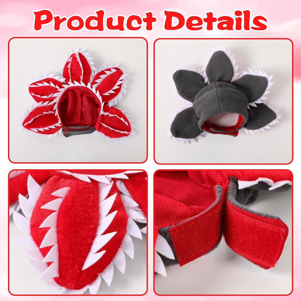 Pet Demon Dog Costume Funny Carnivorous Plant Dog Adjustable Hat Costume