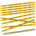 Hanpex Hacksaw Replacement Blades Set (10 Pack) High Speed 12" Length Hack Saw Blade - High Carbon Steel (HCS) Cutting Blades
