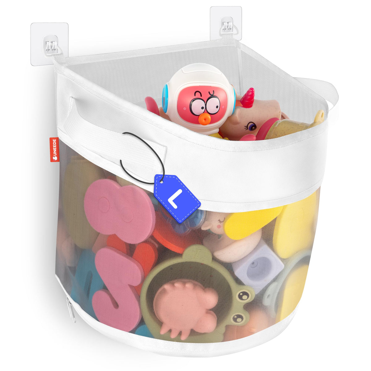 Bath Toy Organizer,4.15 Gallons Bathtub Toy Storage Organizer