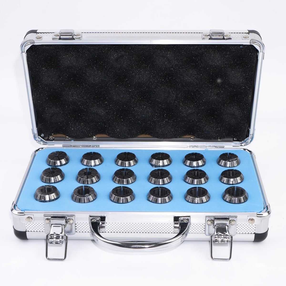 Kraciva ER25 Collet Set, 18 Piece 0.0003" TIR Precision Spring Collets