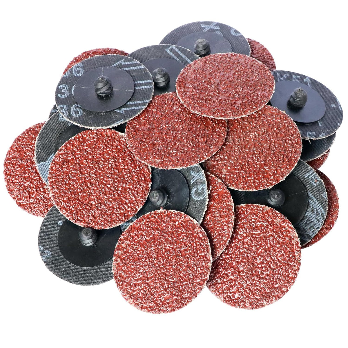100Pcs 2" inch Sanding Disc Surface Conditioning Quick Change Disc R-Type Sandpaper Grinding Pad Abrasive Disc (36)