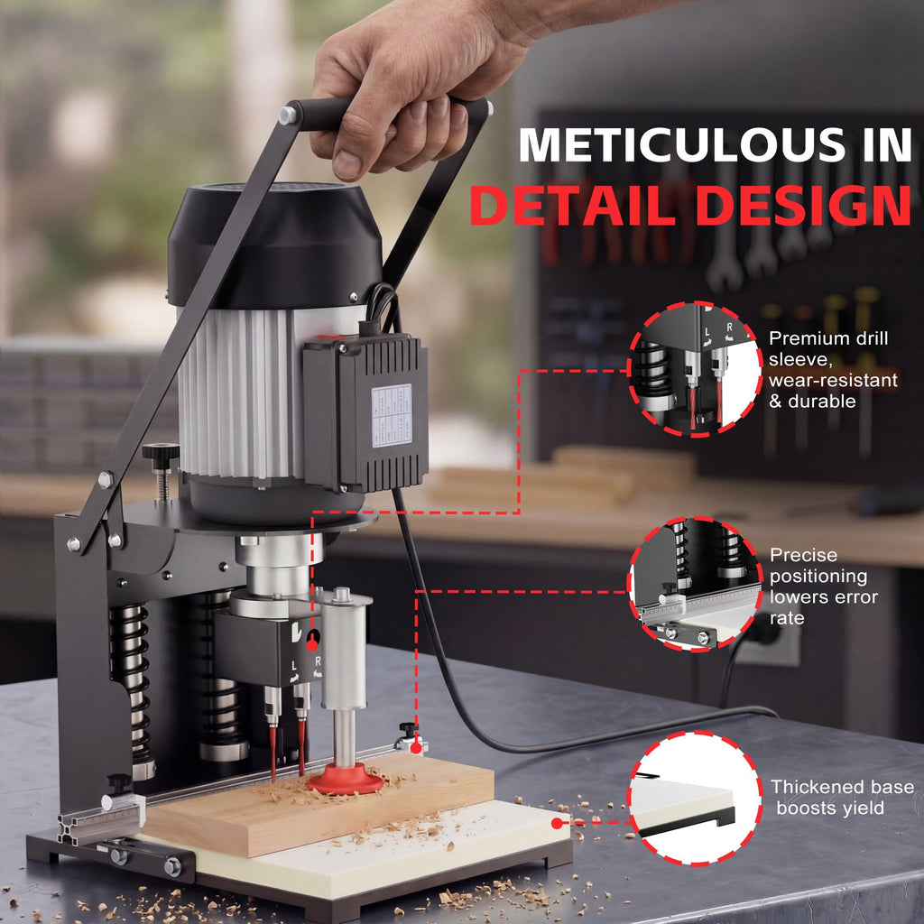45-9.5mm Hinge Drilling Machine for Woodworking,1100W Boring Machine