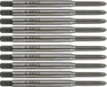 CME HSS Spiral Point Plug Taps, 4-48 UNF, H2, 2 Fl, 10 pcs