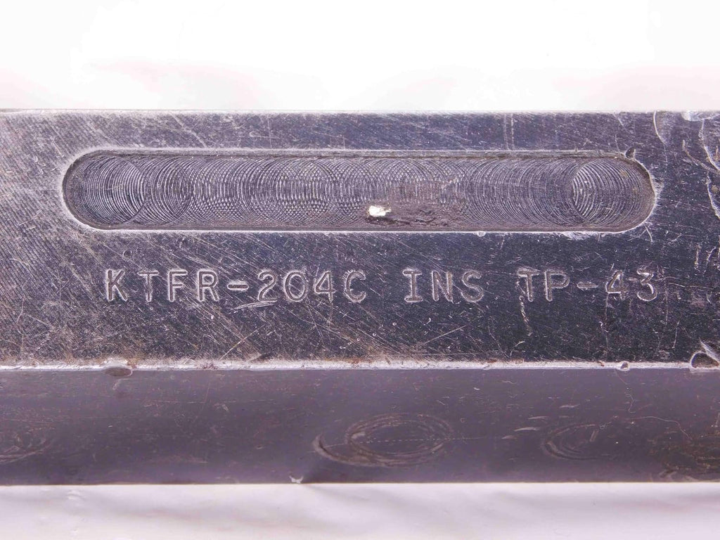 KENNAMETAL KTFR-204C Lathe Turning Tool Holder 1 1/4 Shank TP-43 Inserts 6" OAL - JJ2394CR5