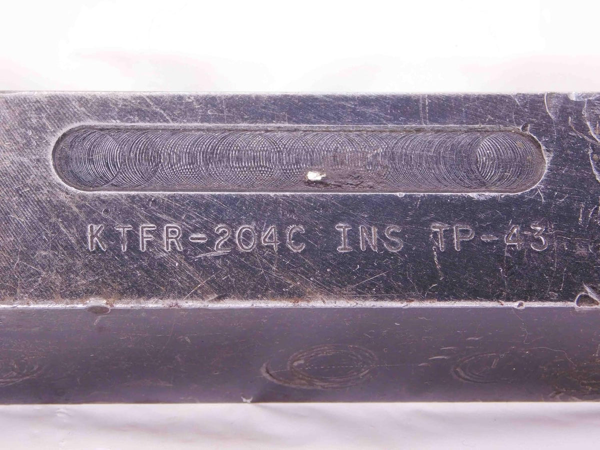 KENNAMETAL KTFR-204C Lathe Turning Tool Holder 1 1/4 Shank TP-43 Inserts 6" OAL - JJ2394CR5