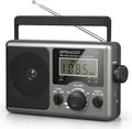 Portable Shortwave Radio, Radios Portable AM FM Transistor Radio | Best Reception for Home, Digital Display/Time