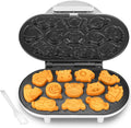Animal Mini Waffle Maker for Kids, Mini Pancakes Maker Machine with 12 Different Animal Pancake Molds, Small Waffle