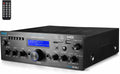 Usa Wireless Bluetooth Home Stereo Amplifier - Multi-Channel 200 Watt Power Amplifier Home Audio Receiver System w/