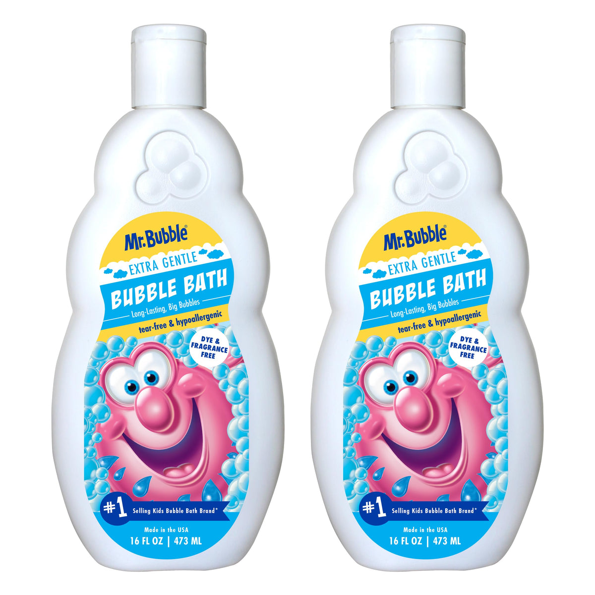 Extra Gentle Bubble Bath - Hypoallergenic, Tear Free Bubble Bath Solution Perfect for Sensitive Skin (Pack of 2