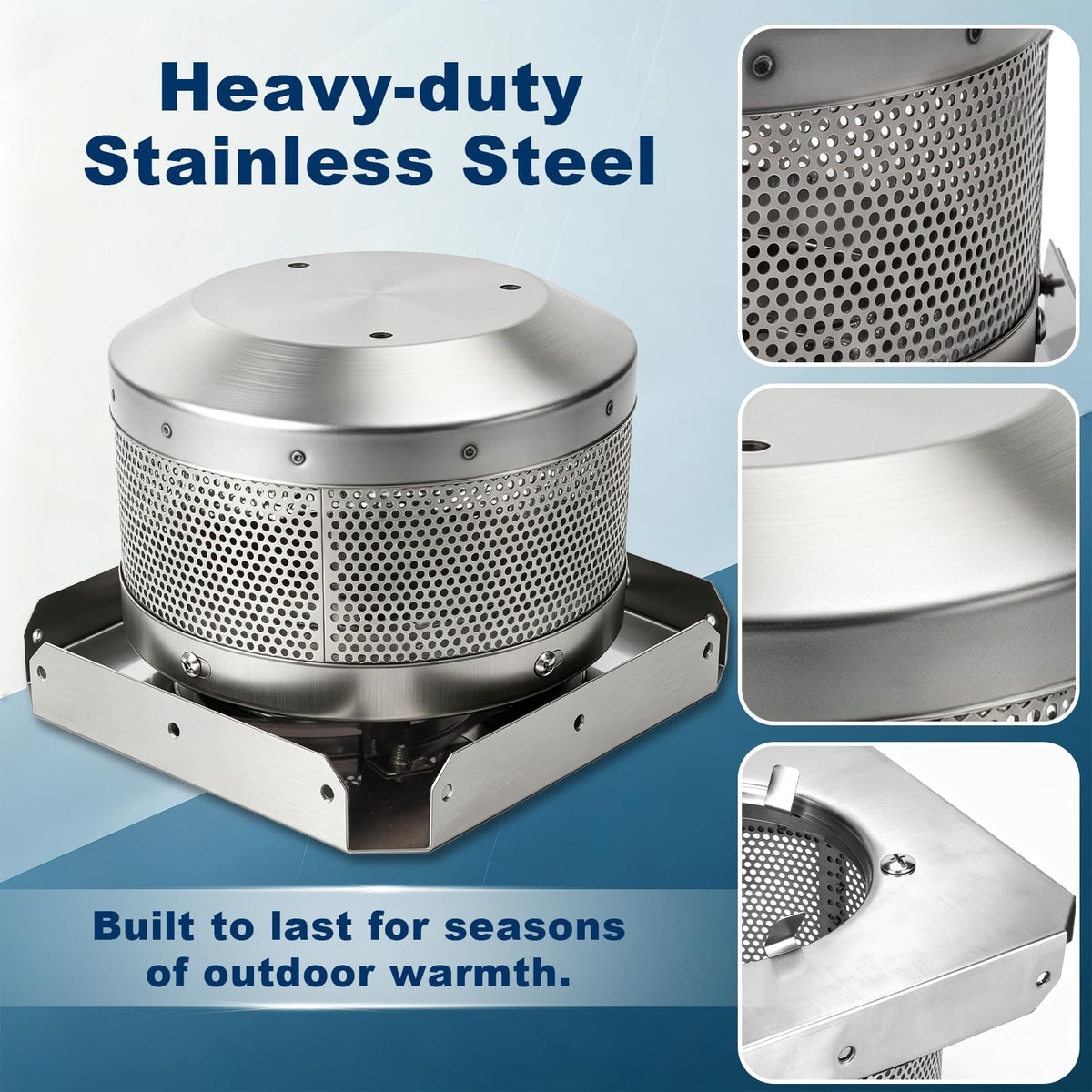 Patio Heater Emitter Screen & Base Kit for 4-Sided Pyramid Patio Heaters