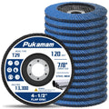 14 Pack Zirconia Flap Discs 4 1/2 for Angle Grinder 120 Grit